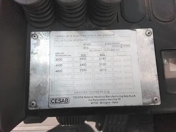 Cesab M325G gázüzemű használt targonca