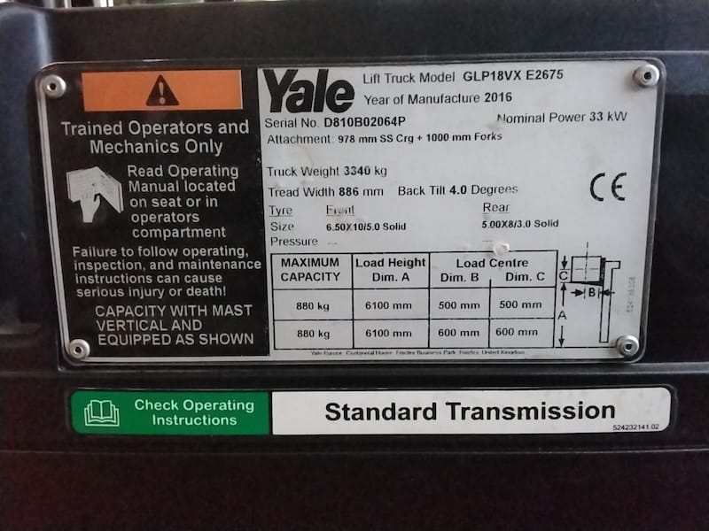 yale glp18vx gazuzemu hasznalt targonca pg186101 3 Használt targonca